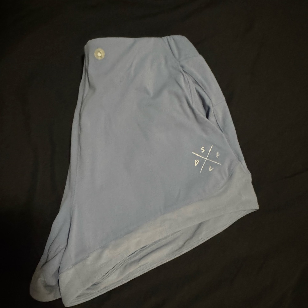 Stylish Women's Athletic Shorts in Light Blue